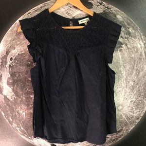 Navy tank blouse